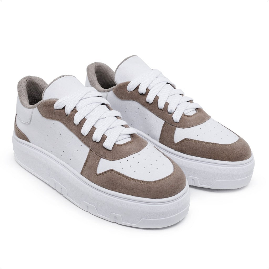 Tênis Feminino Casual Bege - Rosária