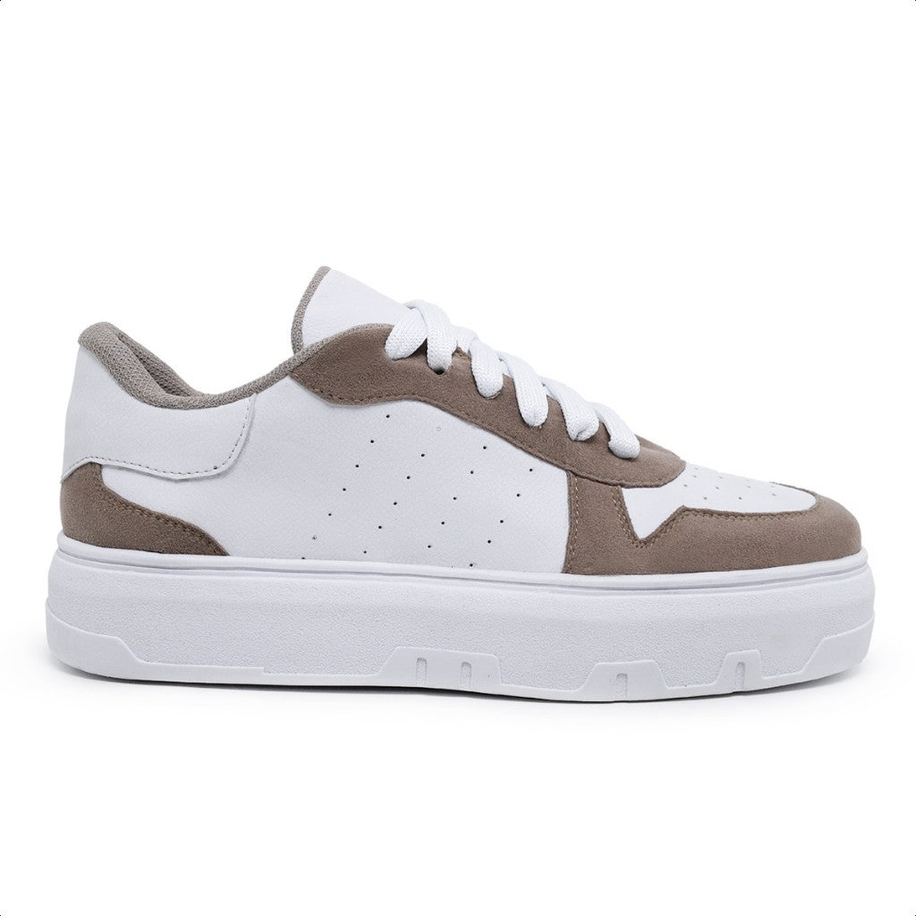 Tênis Feminino Casual Bege - Rosária